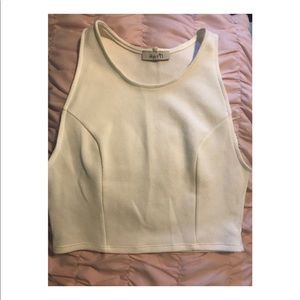 White crop top